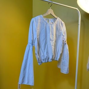 Live4Truth Blouse White Female Shirt Long Sleeve